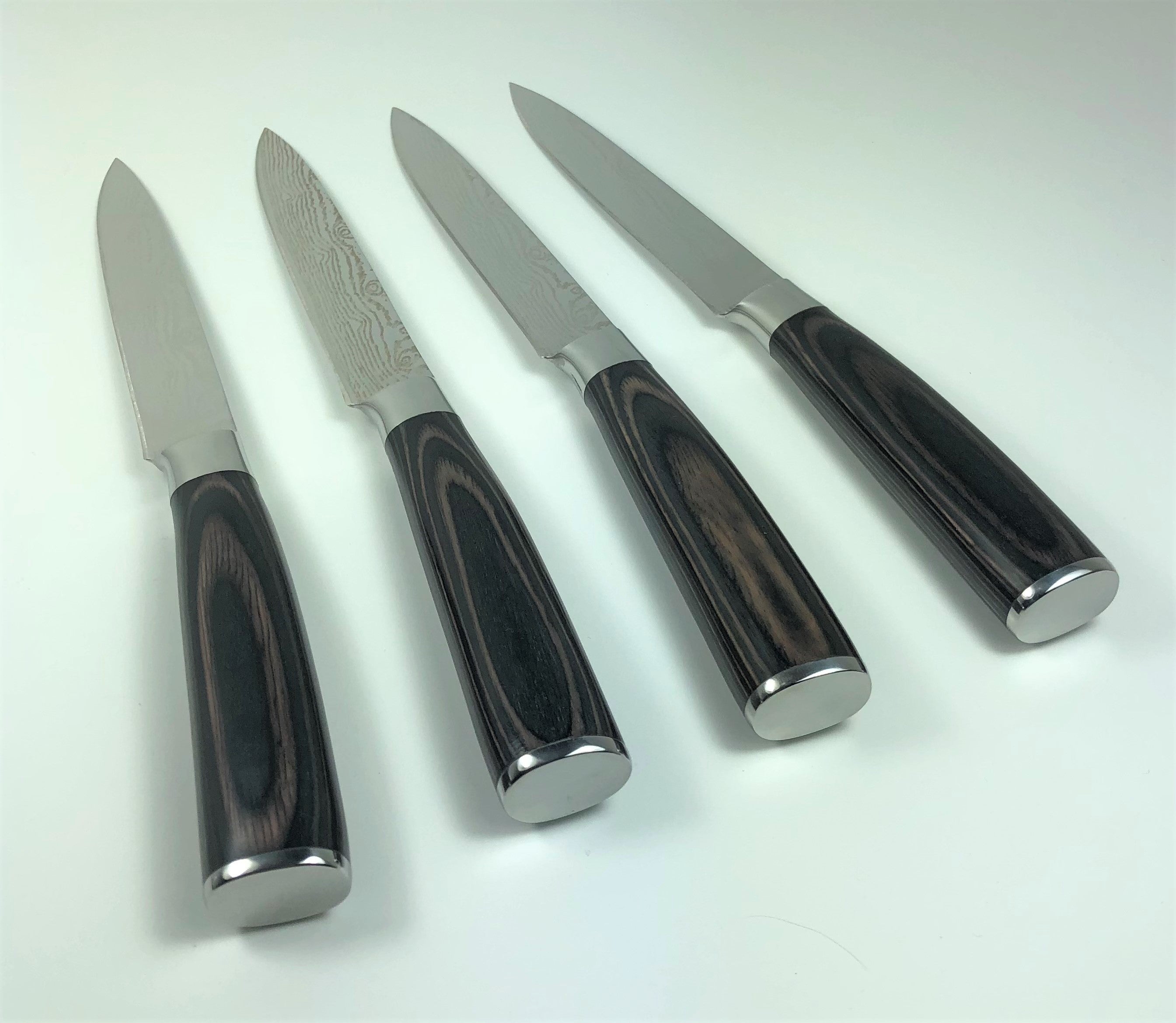 7Cr17 Stainless Pakkawood Steak Knives – 4 or 8 Pc Set