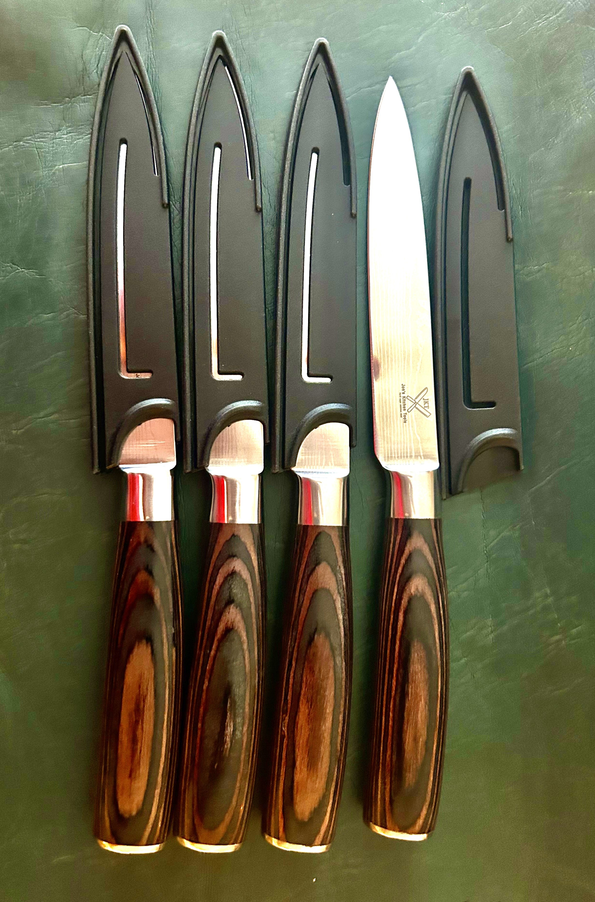 7Cr17 Stainless Pakkawood Steak Knives – 4 or 8 Pc Set