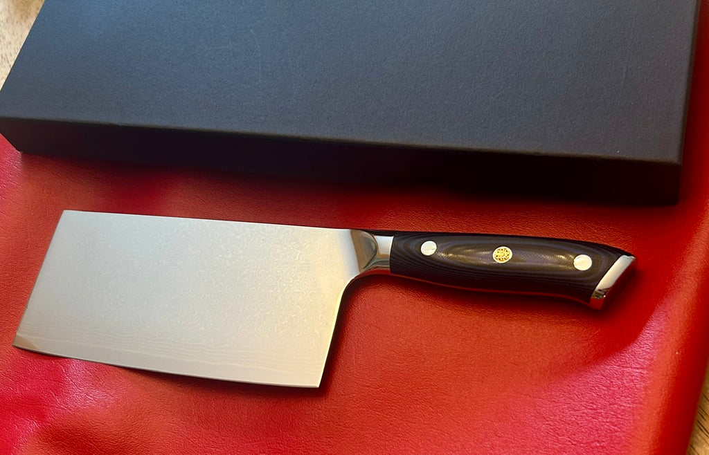 Damascus 7" Cleaver cutter